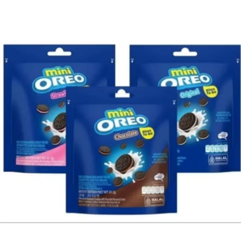 

(BELI 3GRATIS 1) Snack Cemilan Mini Oreo Biskuit Pouch 61,3