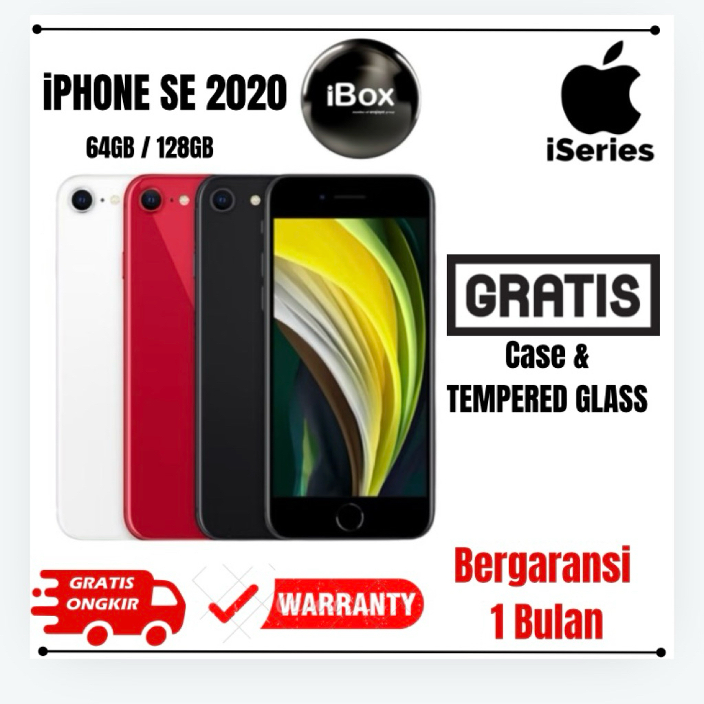 iPhone SE Gen 2 (2020) 64GB 128GB iBox Resmi Original