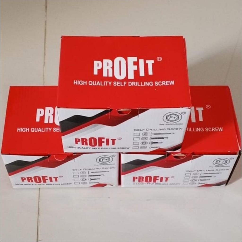 Baut Baja Ringan Profit 10x19 Per Box