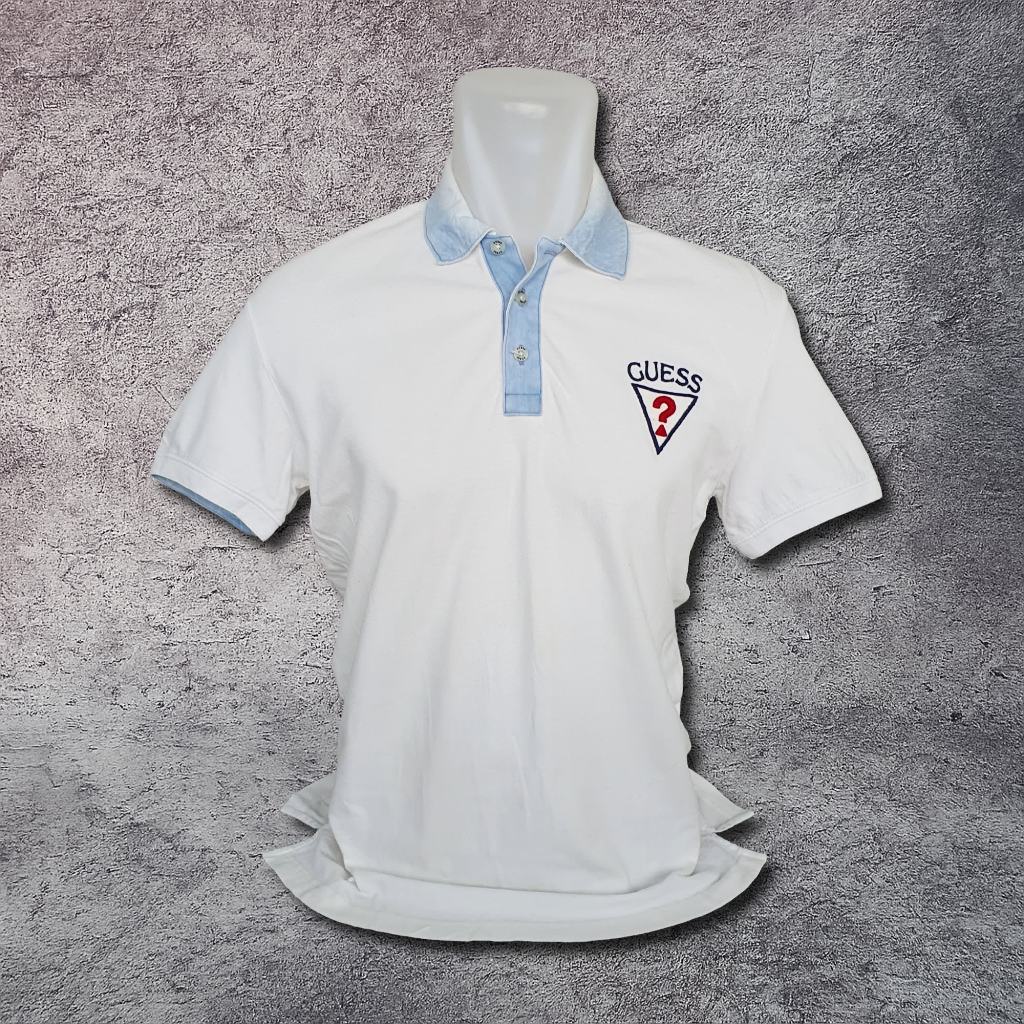Baju Kaos Polo GUESS - Size S / Lebar Dada 50 cm - Original - Second