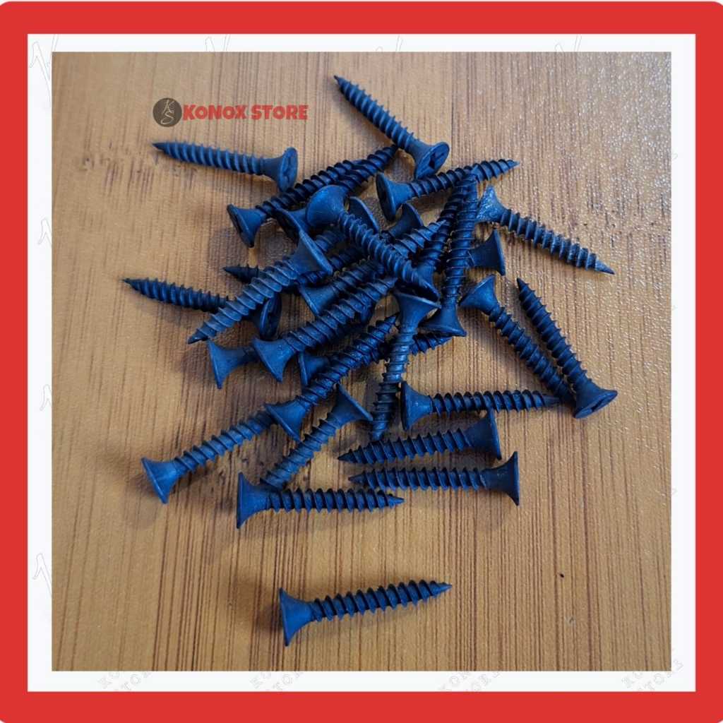 Sekrup Gypsum Baja / Drywall Screw Hitam / Baut Sekrup Kayu