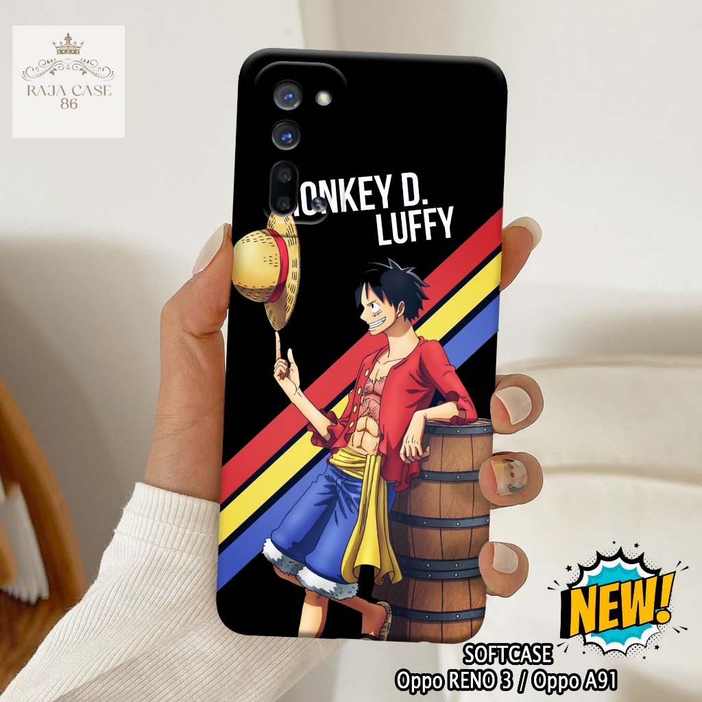 Case Oppo Reno 3 / Oppo A91 - Rajacase - casing Oppo Reno 3 - Motif case Anime - Pelindung handphone