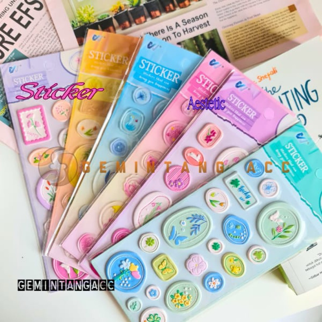 

Stiker Sticker Wax Seal DIY Sriker Jurnal Aestetik Stiker Prangko