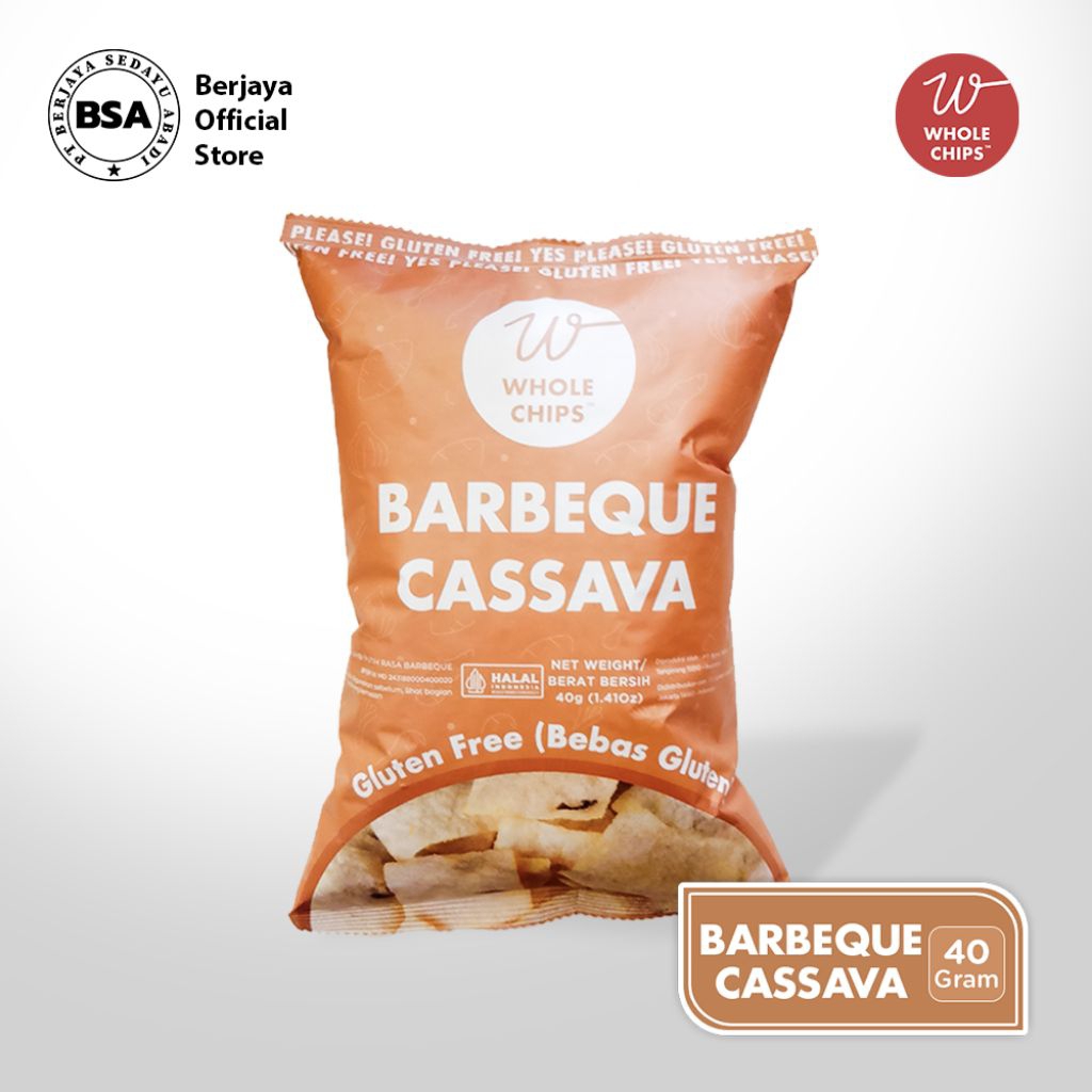 

WHOLE CHIPS Barbeque Cassava 40gr - Keripik Singkong Barbeque Bebas MSG