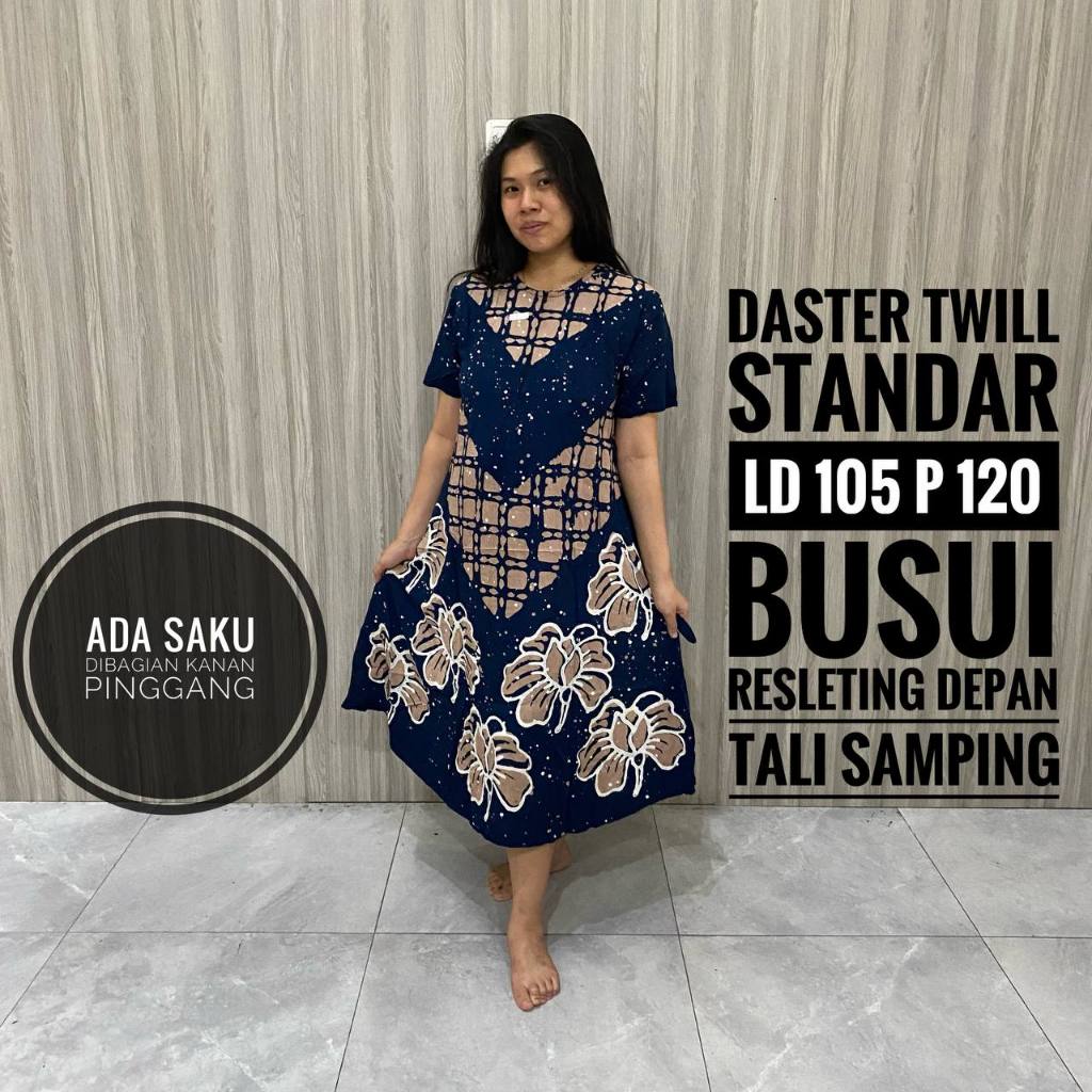 Daster Wanita Remaja Dewasa Terbaru Kekinian Panjang Lengan Pendek Busui Friendly Resleting Depan Tw