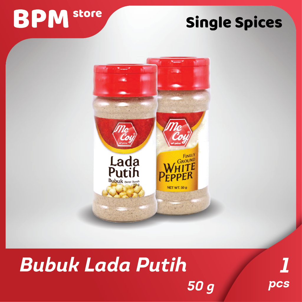 

McCoy Lada Putih Bubuk – Rasa Lembut Pedas Khas Masakan Nusantara