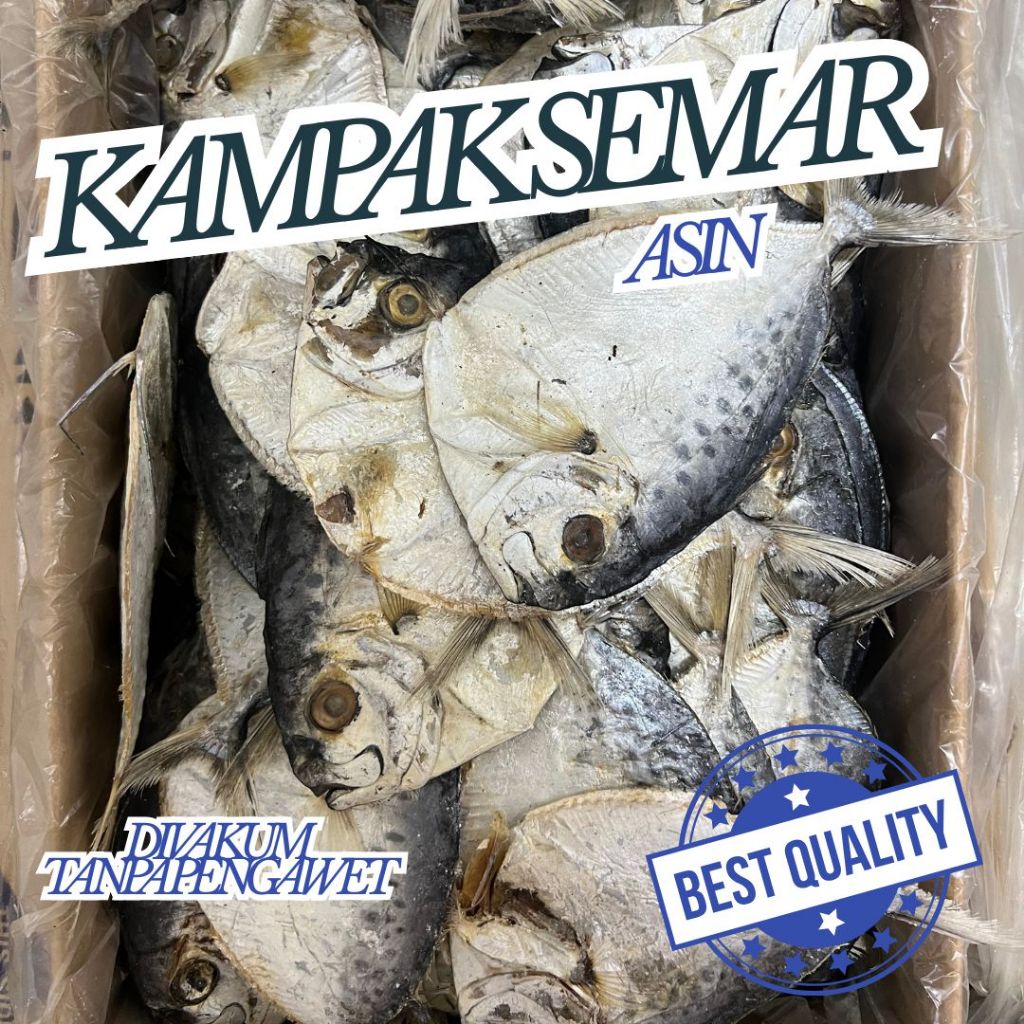 

IKAN ASIN KAMPAK SEMAR Kemasan Vakum Higienis Siap Kirim