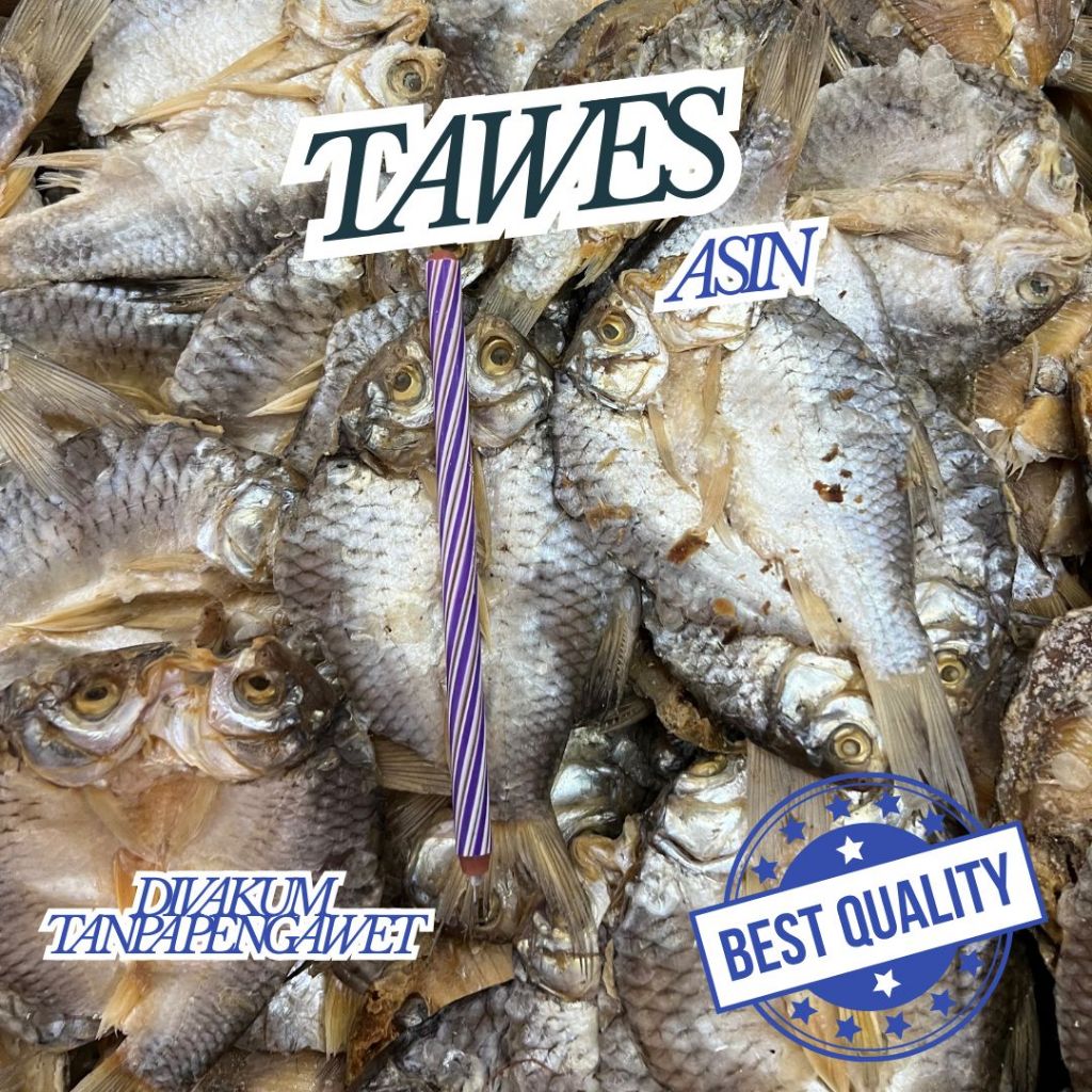 

IKAN ASIN TAWES KECIL Kemasan Vakum Siap Kirim