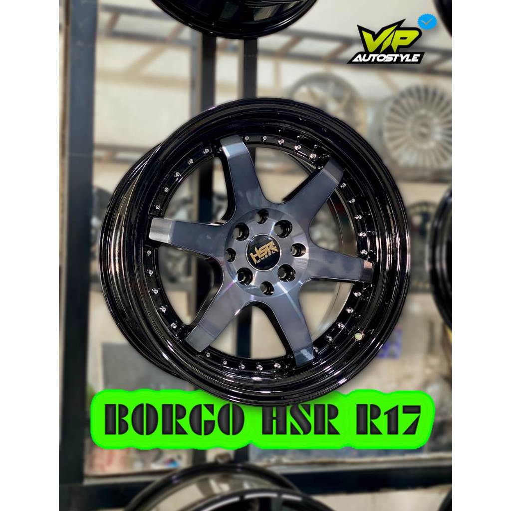 Jual R17 Celong Jazz Brio Rocky City Hatchback Ring 17 BORGO PCD 4x100 Hitam - hsr wheel sunter