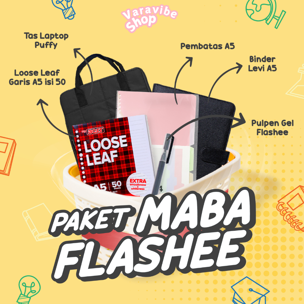 

Paket Binder Levi A5 Tas Laptop Puffy Binder Set Termasuk Kertas Paket Maba Back To Campus