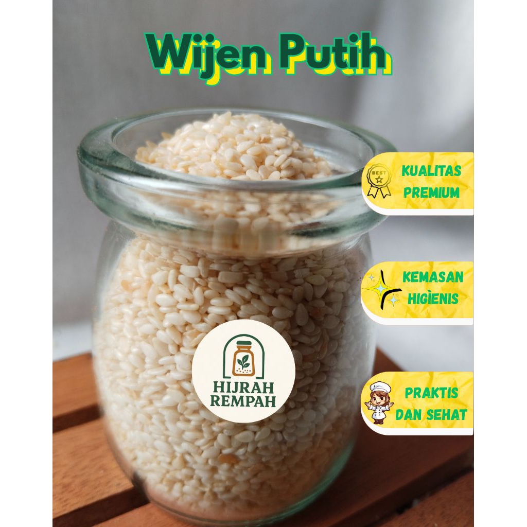 

Wijen Putih/ White Sesame Seed 250gr