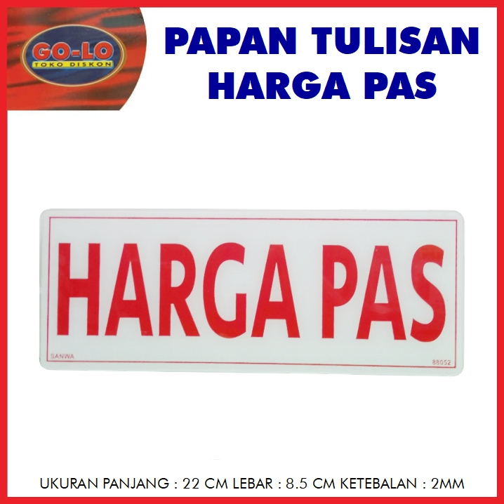 

sign board Harga Pas akrilik/papan tulisan sansan wawa