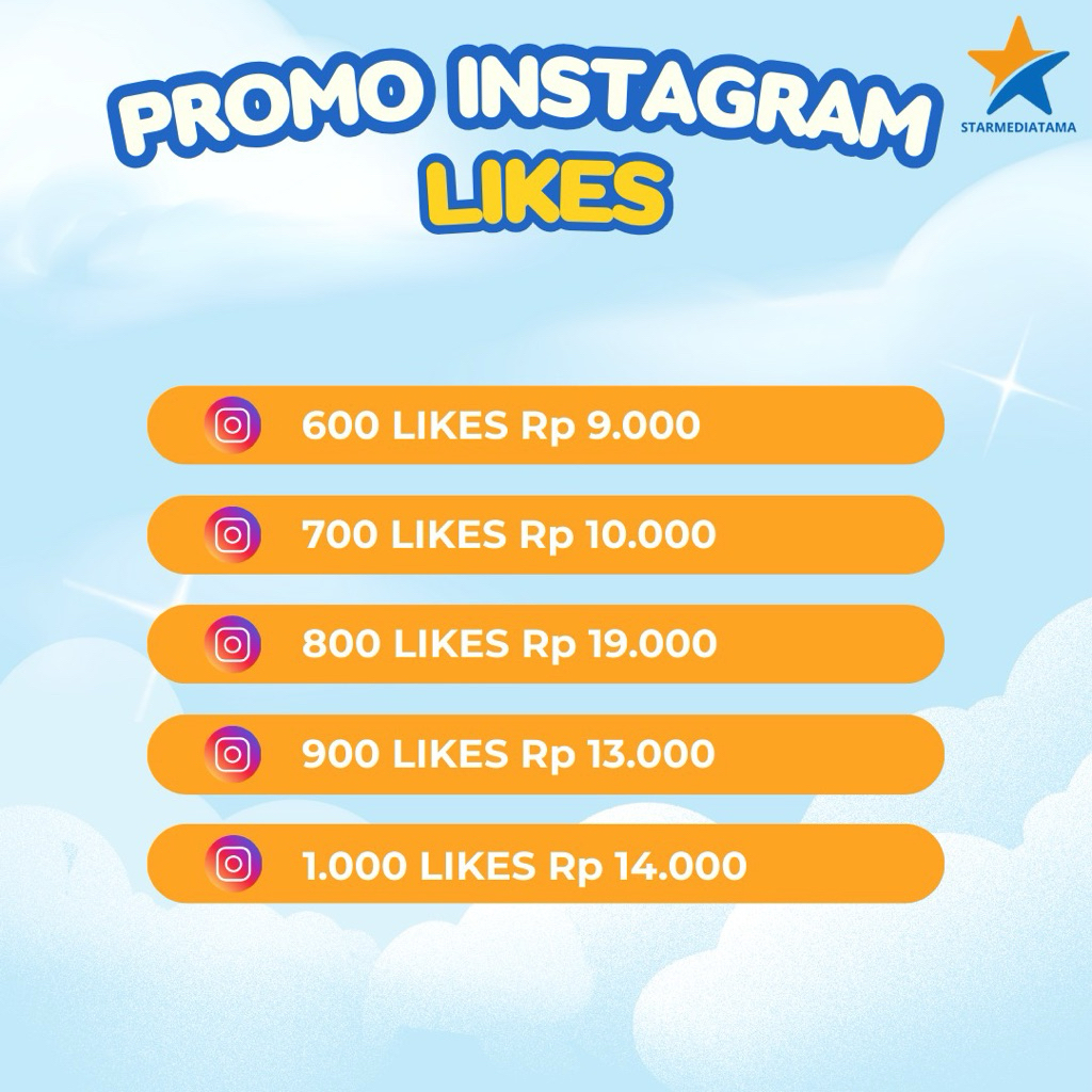 Like IG Post/Reels Murah | Cepat Masuk & Tidak Drop