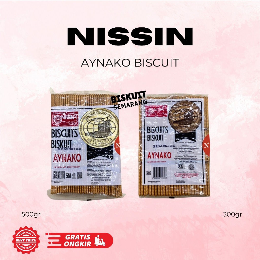 

Nissin Biskuit Aynako 500gr/300gr BISKUIT SEMARANG