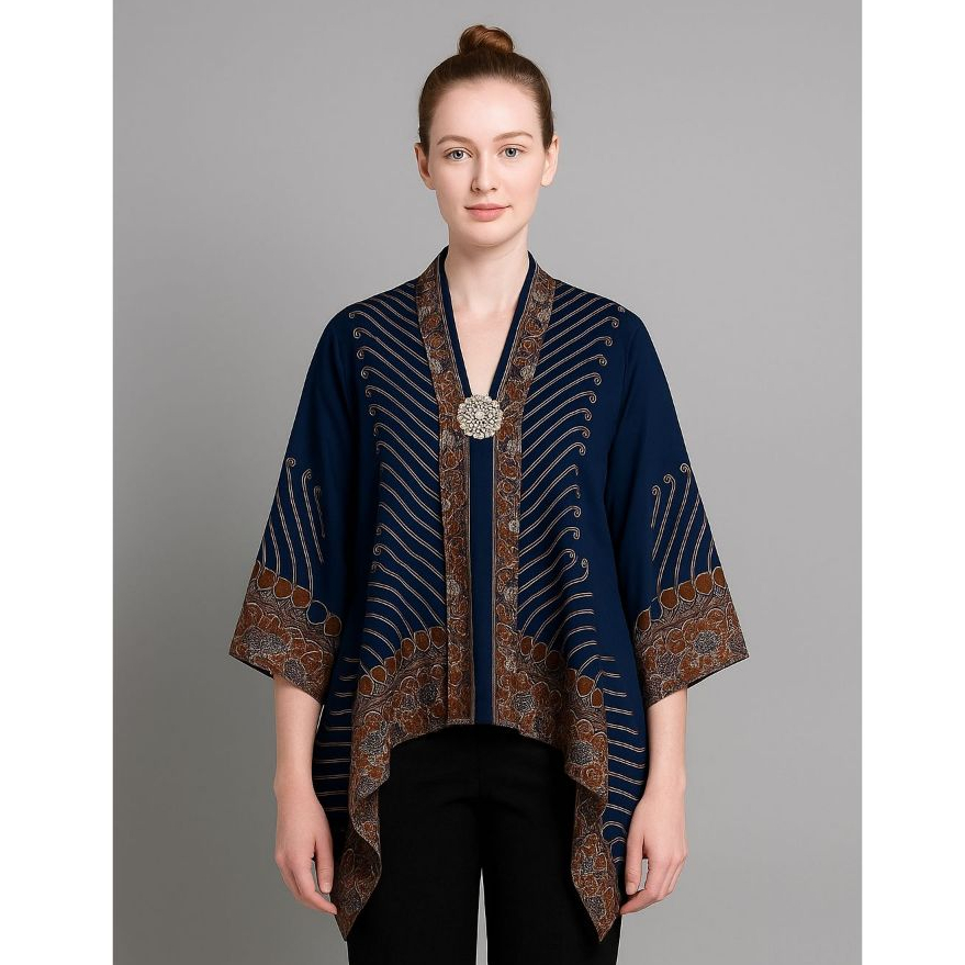 PREMIUM Blus Kartini Paris Modang Batik Motif Klasik Bahan Adem Atasan Kebaya Encim Kutubaru Waka Ke