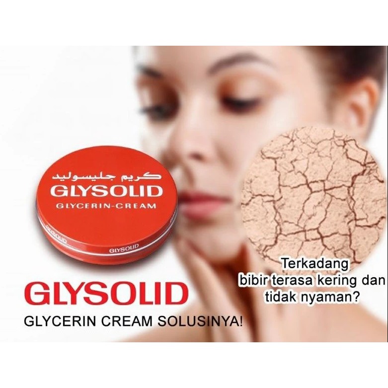 Glysolid Glycerin Cream 250ml Melembabkan Kulit Kering