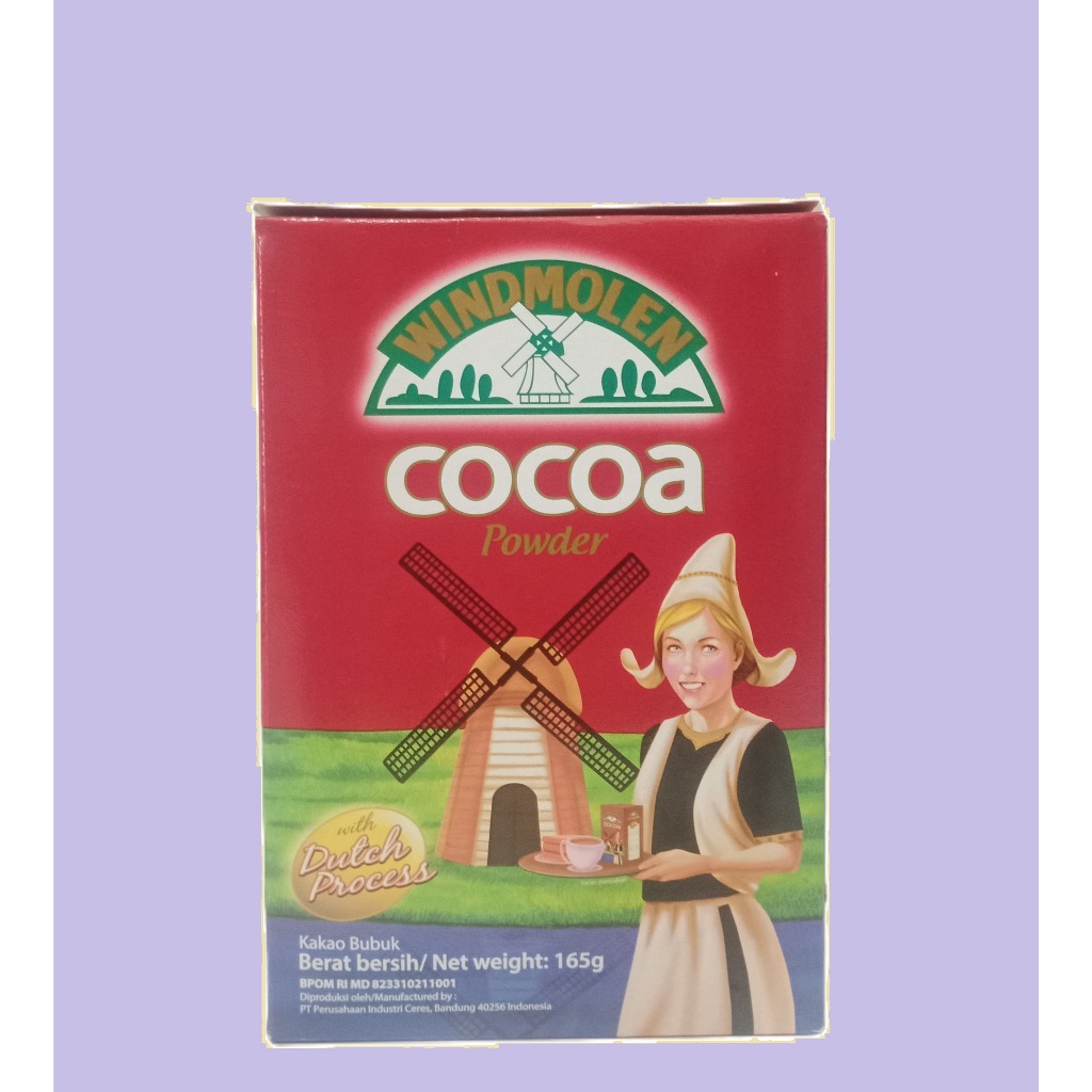 

Windmolen coklat bubuk 165gr kotak merah