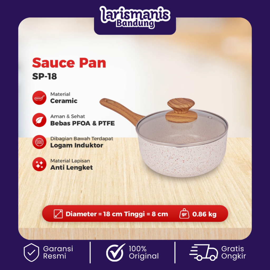 Sauce Pan Hi-Cook SP 18 Hicook Hi cook