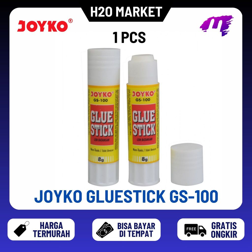 

❤️H2O❤️Lem Batang Joyko GS-100 8gr 1 pcs Glue Stick Lem Kertas