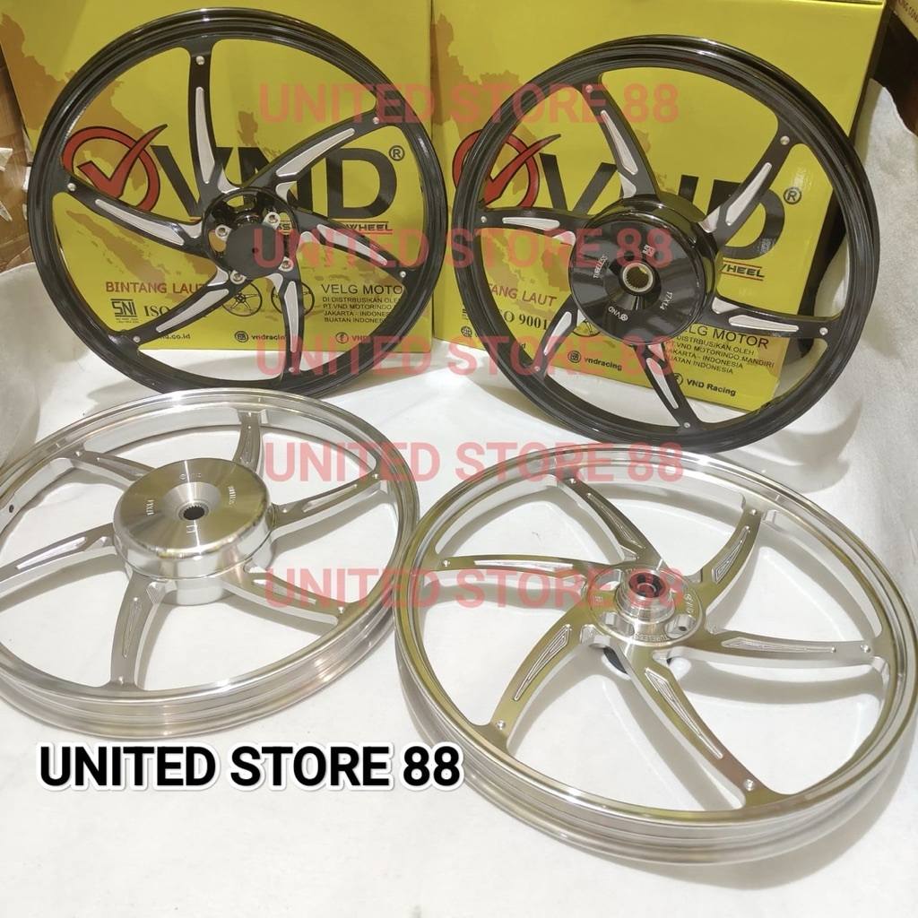 VELG VND RACING ORIGINAL SIX STAR V2 PALANG 6 140x17 & 140x17 BEAT SCOOPY SPACY GENIO STYLO VARIO 11