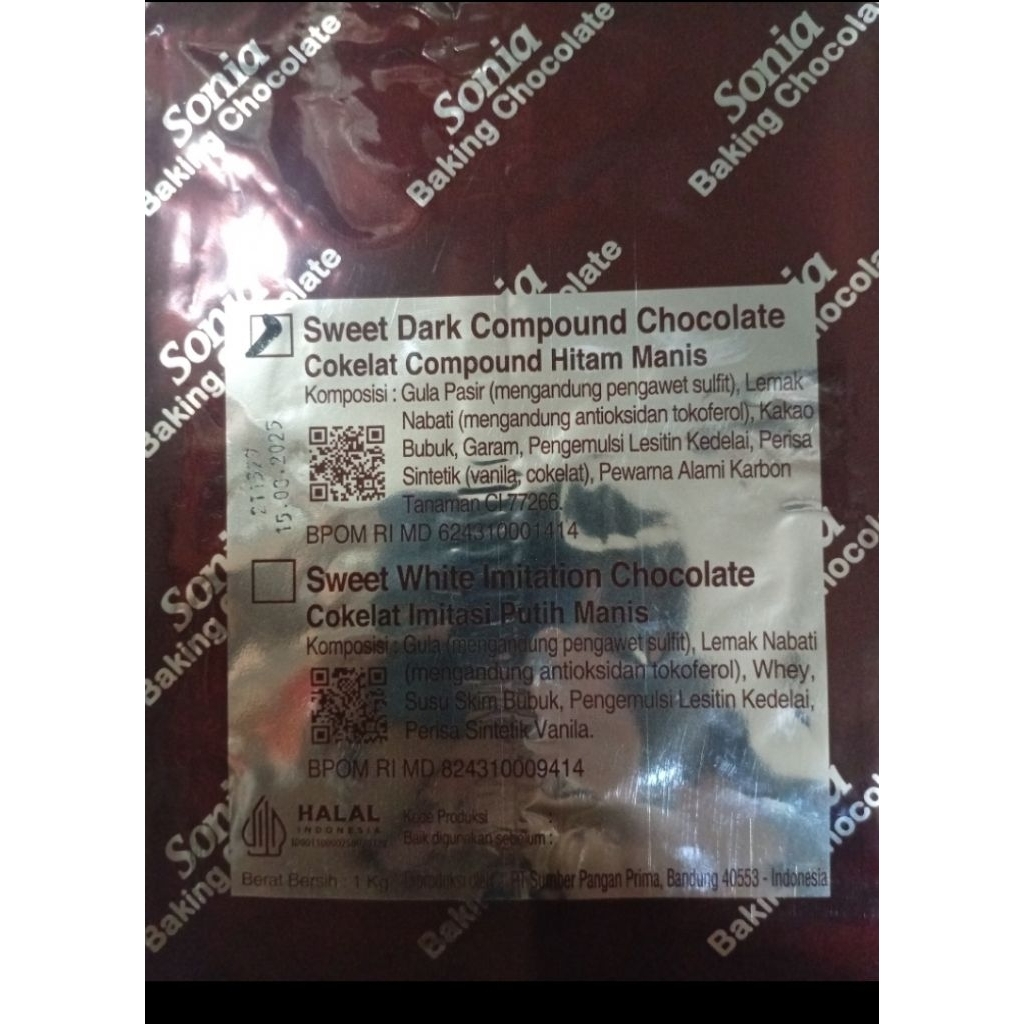 

coklat Sonia drak 1kg