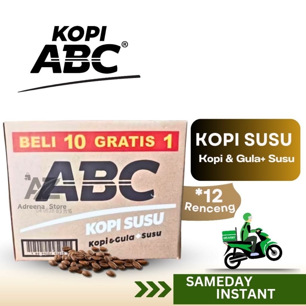 

ABC Kopi Susu 1 Dus 12 Renceng