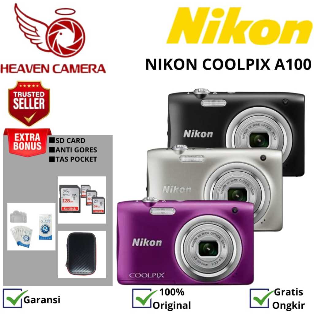NIKON COOLPIX A100 / NIKON A100 / NIKON A100 DIGITAL CAMERA