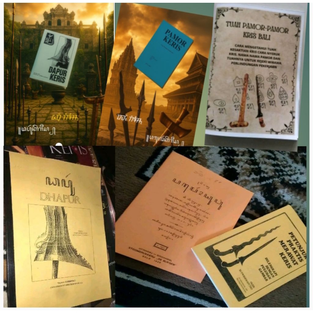 Buku Keris,Dapur keris,Pamor Keris,Keris Bali