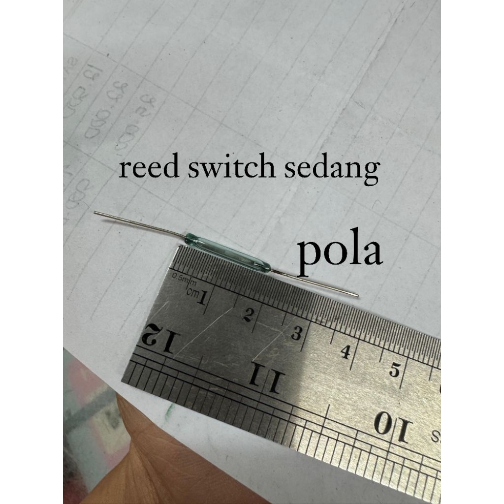 reed switch red switch sensor saklar magnet magnetic sedang 2cm