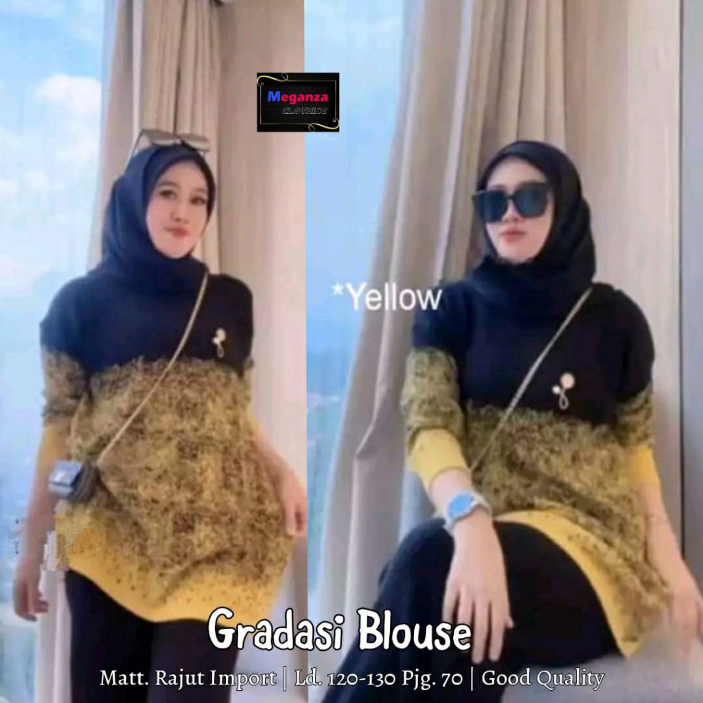 JUMBO LD 120-130 cm GRADASI KAOS RAJUT BAJU WANITA