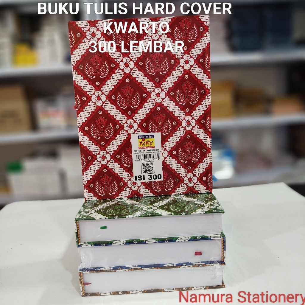

Buku Tulis Hard Cover Kwarto 300 Lembar / Buku Kuarto Quarto Sampul Tebal