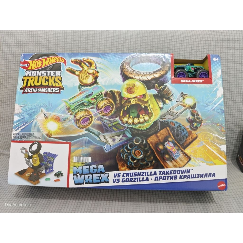hot wheels monster truck arena smasher - Mega wrex - track hot wheels monster truck