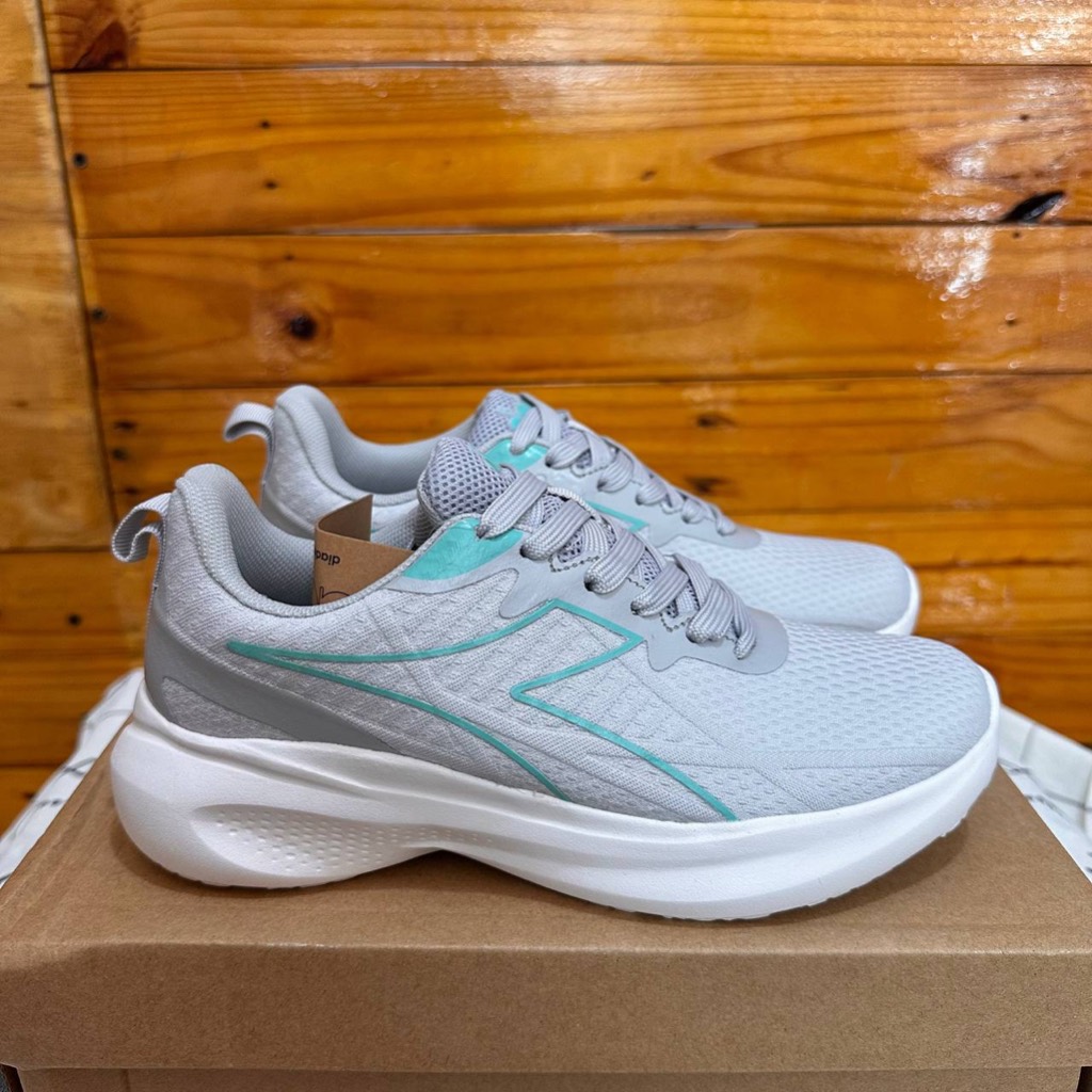 SEPATU DIADORA WANITA DIADORA MATROON GREY WHITE SEPATU WANITA SNEAKER RUNNING SPORTY COD ORIGINAL