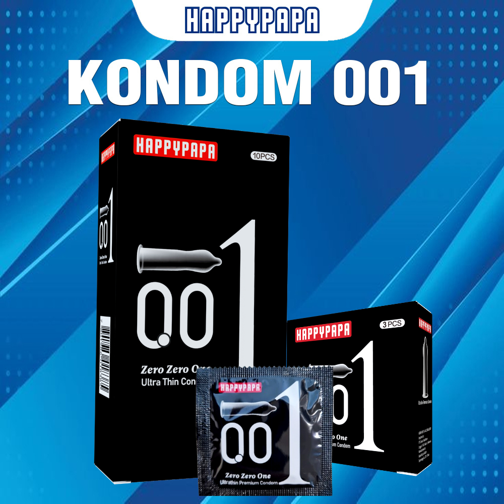 Kondom Happypapa 001 Tipis Original - Varian Terlengkap