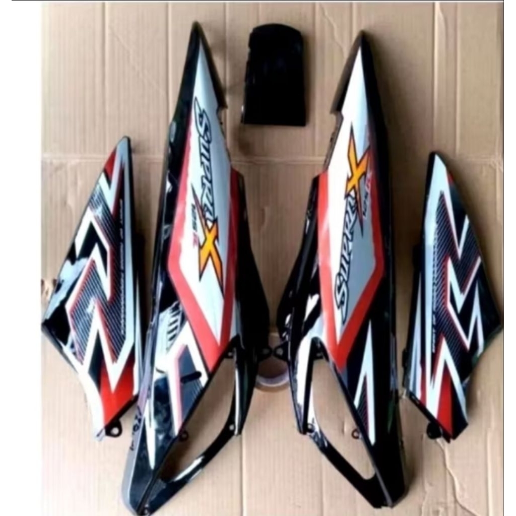 Cover Body Bodi Box Kanan Kiri Body Belakang Honda Supra X 125 Supra Betmen Supra Lama 2005-2010 Ter