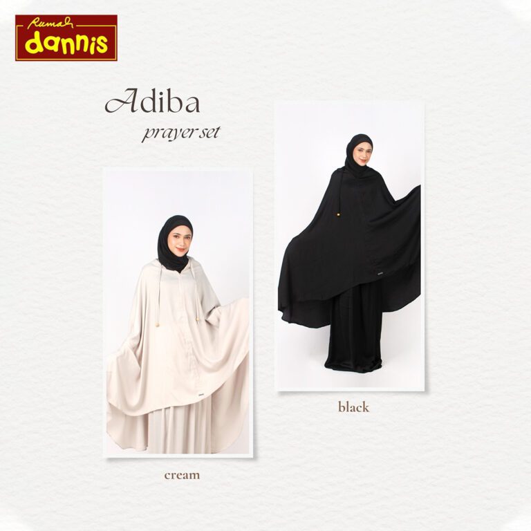 [M Adiba] [RUMAH DANNIS] Mukena Abaya Terusan Atas Bawah Potongan Dewasa Terbaru Rumah Dannis sale 1