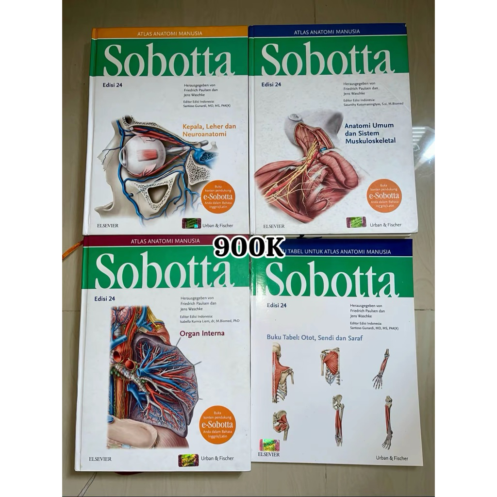 Sobotta Edisi 24 Atlas Anatomi Preloved