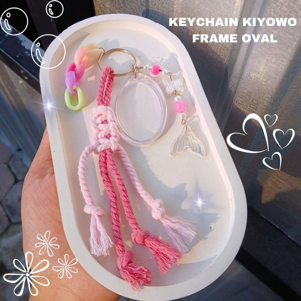 TERBARU KEYCHAIN KIYOWO FRAME OVAL// BINGKAI FOTO // GANTUNGAN KUNCI