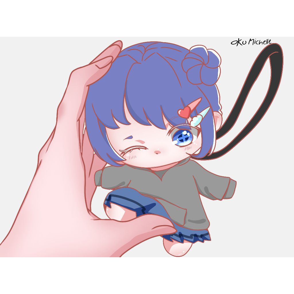 

Open Commission art chibi version custom gambar (base pose)