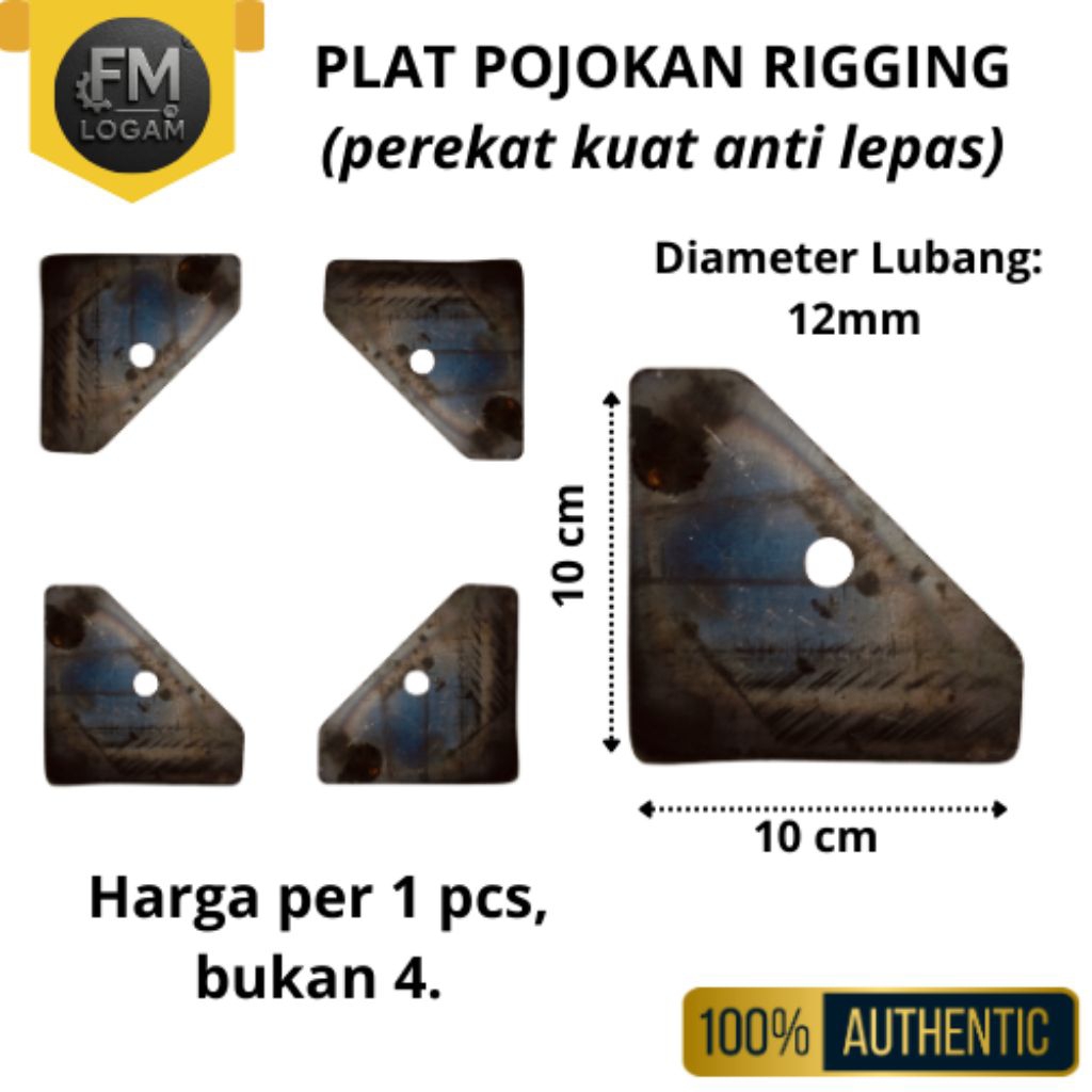 Plat Pojokan Panggung Rigging Perekat Kuat Anti Lepas