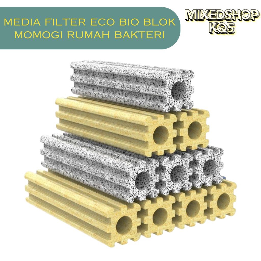 MEDIA FILTER ECO BIO BLOCK RUMAH BAKTERI MOMOGI AQUARIUM REEF TANK