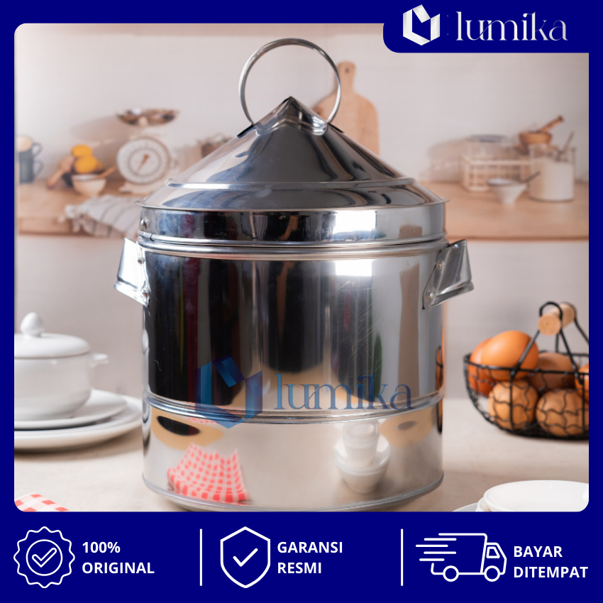 Panci Kukus Dandang Nasi 2 Kg Bahan Stainless Steel Sablukan