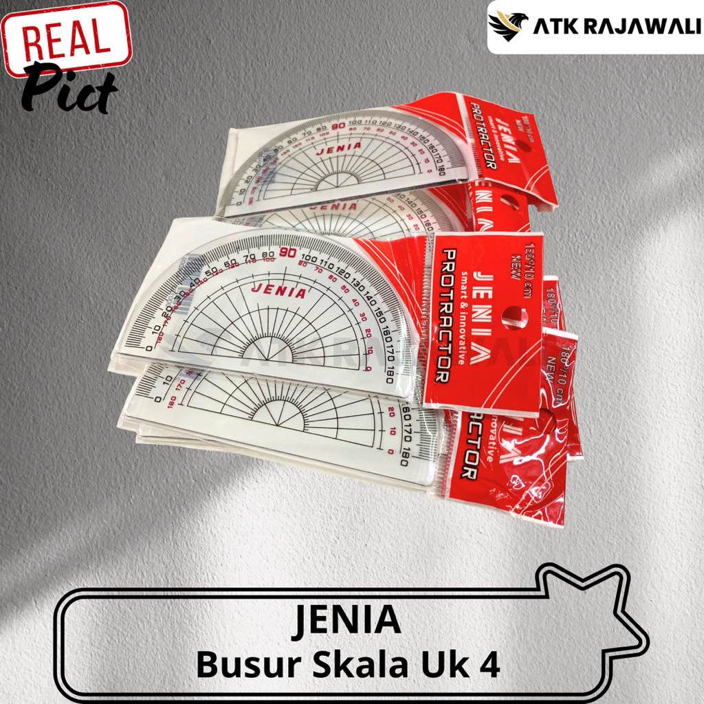 

(Lusin) Busur Jenia 180 Derajat 180/10cm