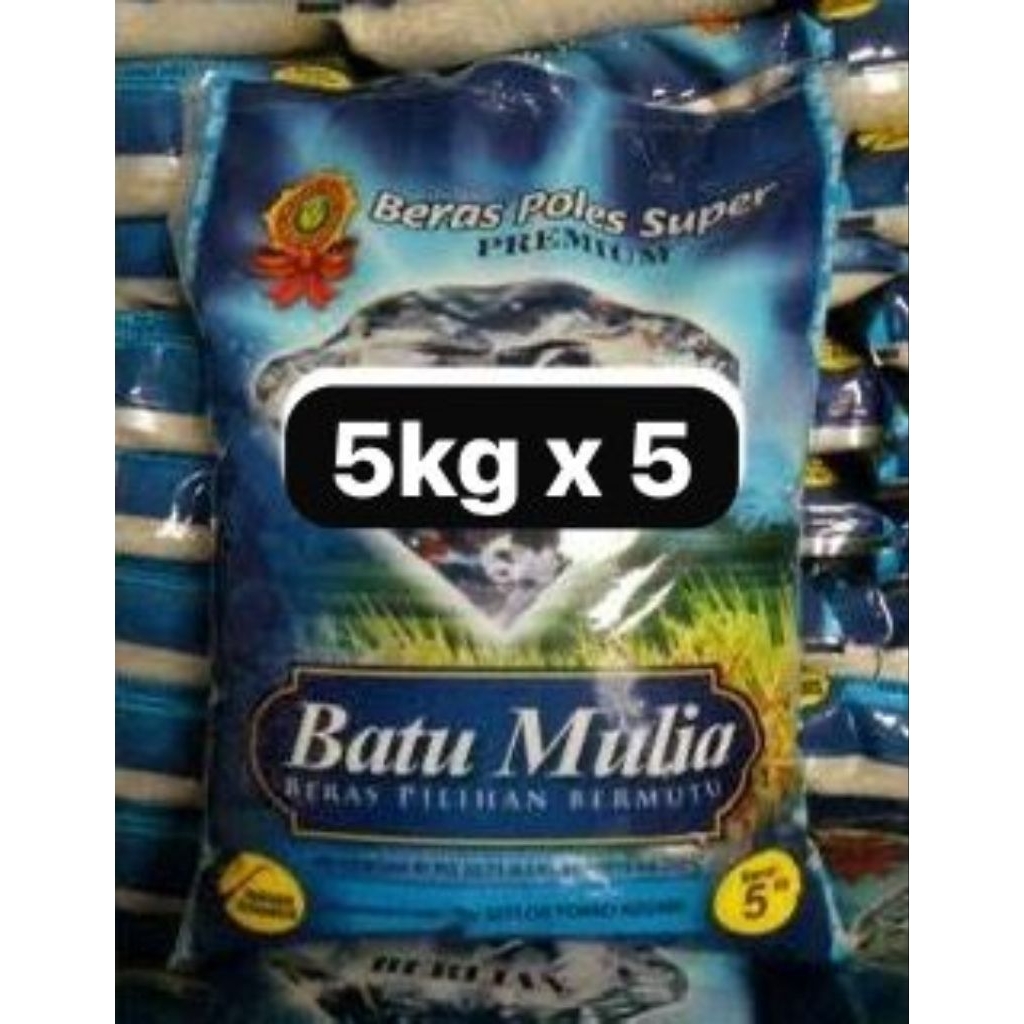 

beras batu mulia kemasan 5kg kemasan plastik