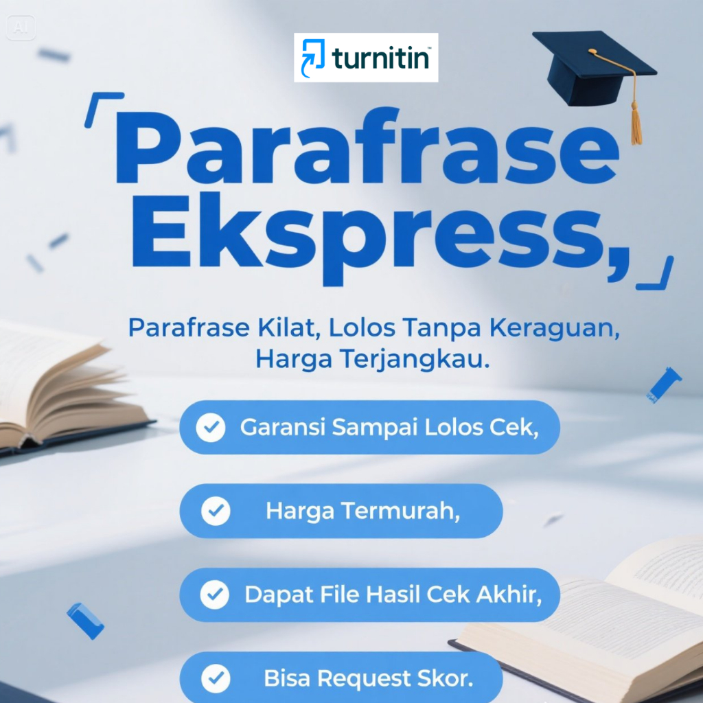 penurunan skor turnitin | parafrase | plagiarisme | plagiat