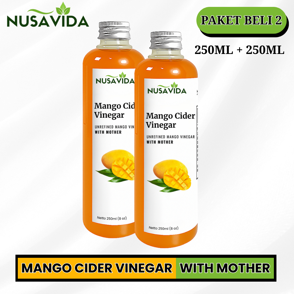 

Nusavida Cuka Mangga With Mother Original 250+250 ML (Paket 2 Botol)