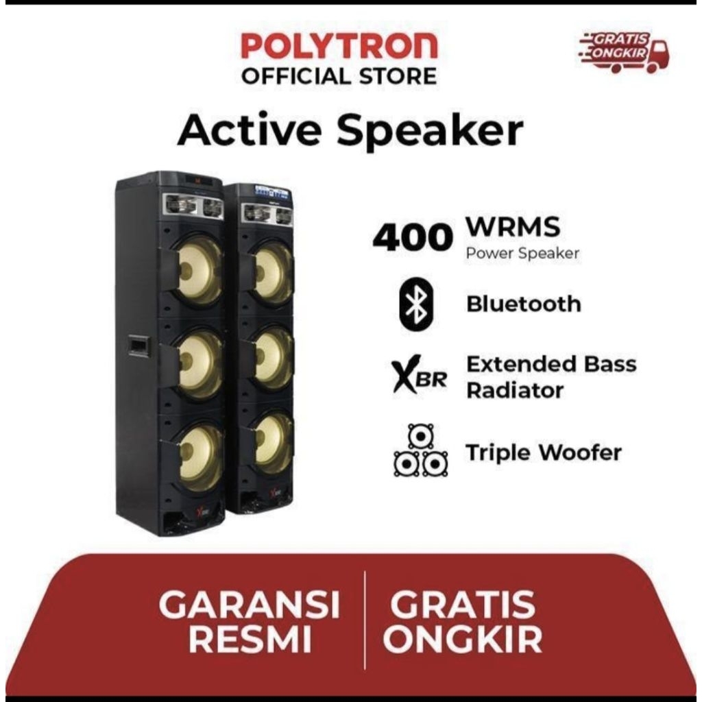 SPEKER AKTIF POLYTRON FULL BASS PAS 10DF38