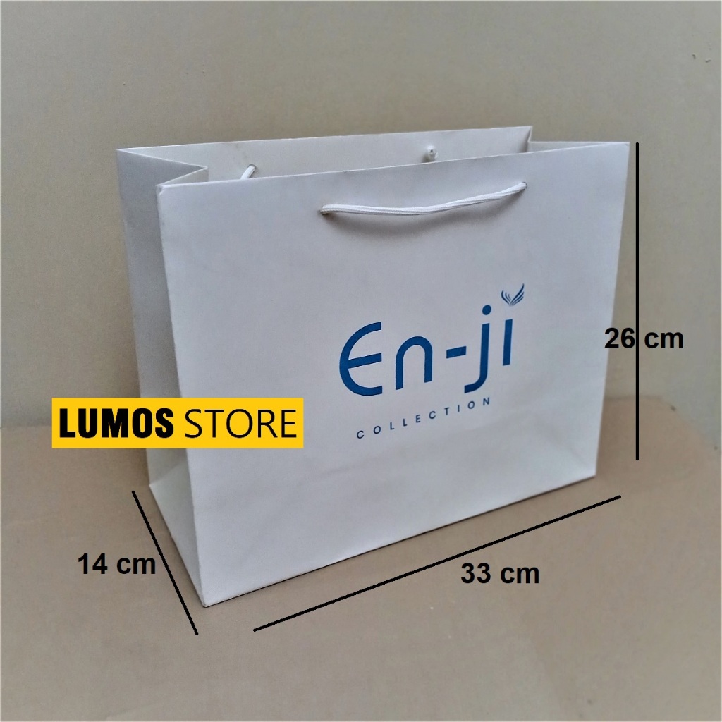 

Paper bag kado putih Enji Premium 2 sisi