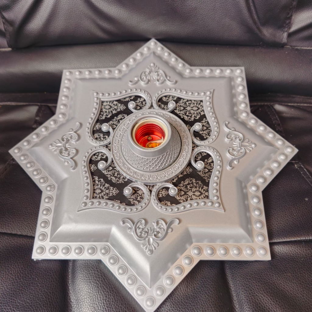 FITTING HIAS ORNAMEN PLAFON 30cm PLASTIK PVC/FITING fitting
