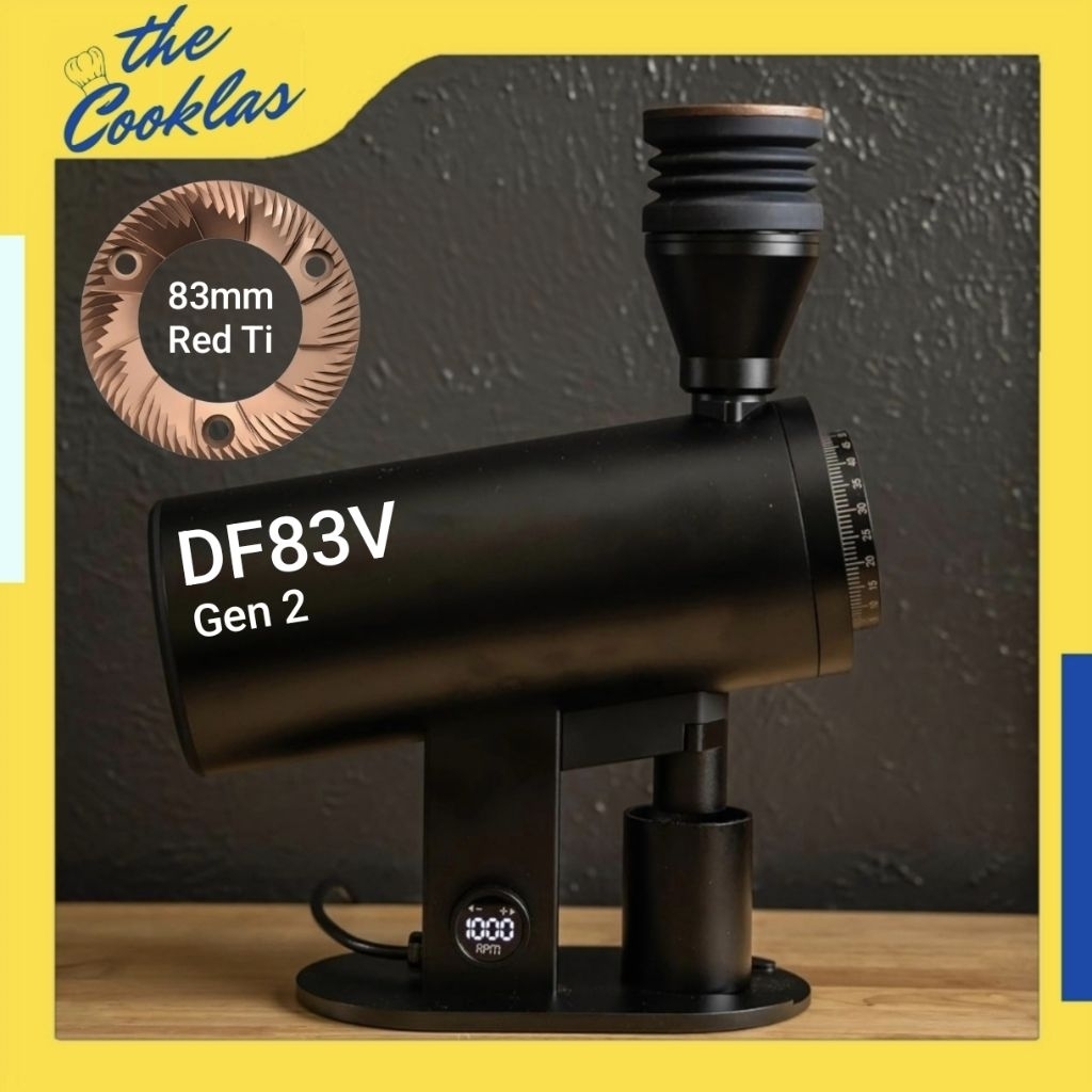 Electric Coffee Grinder DF83V GEN 2 RED TI BURR | Mesin Grinder Biji Kopi